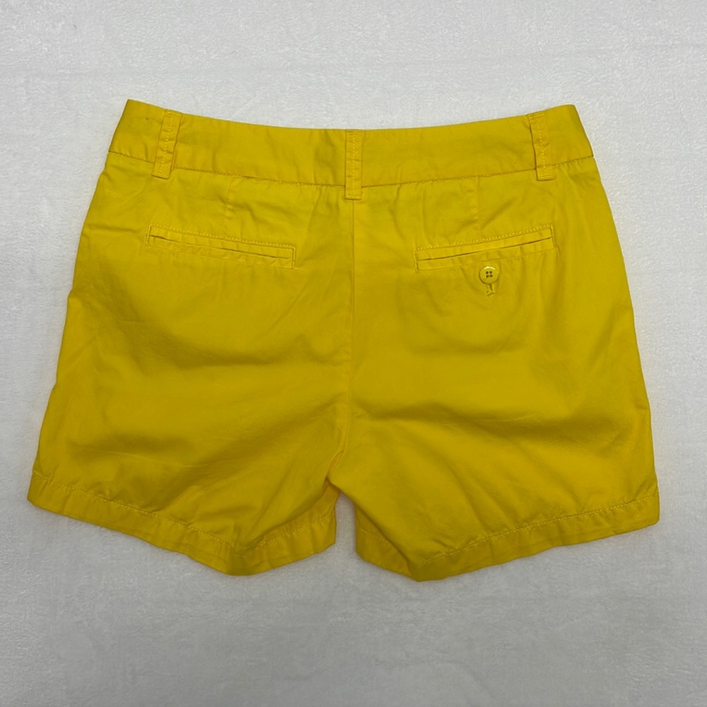 J. Crew Chino Broken-In Shorts Yellow Sz 2 - Picture 3 of 8
